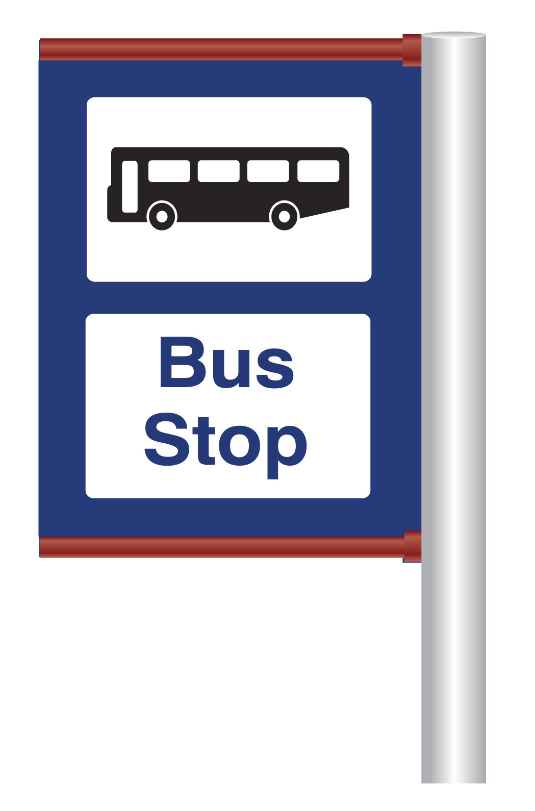 Bus Stop Sign and Post - Image 3