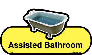 Assisted Bathroom Sign - Image 2