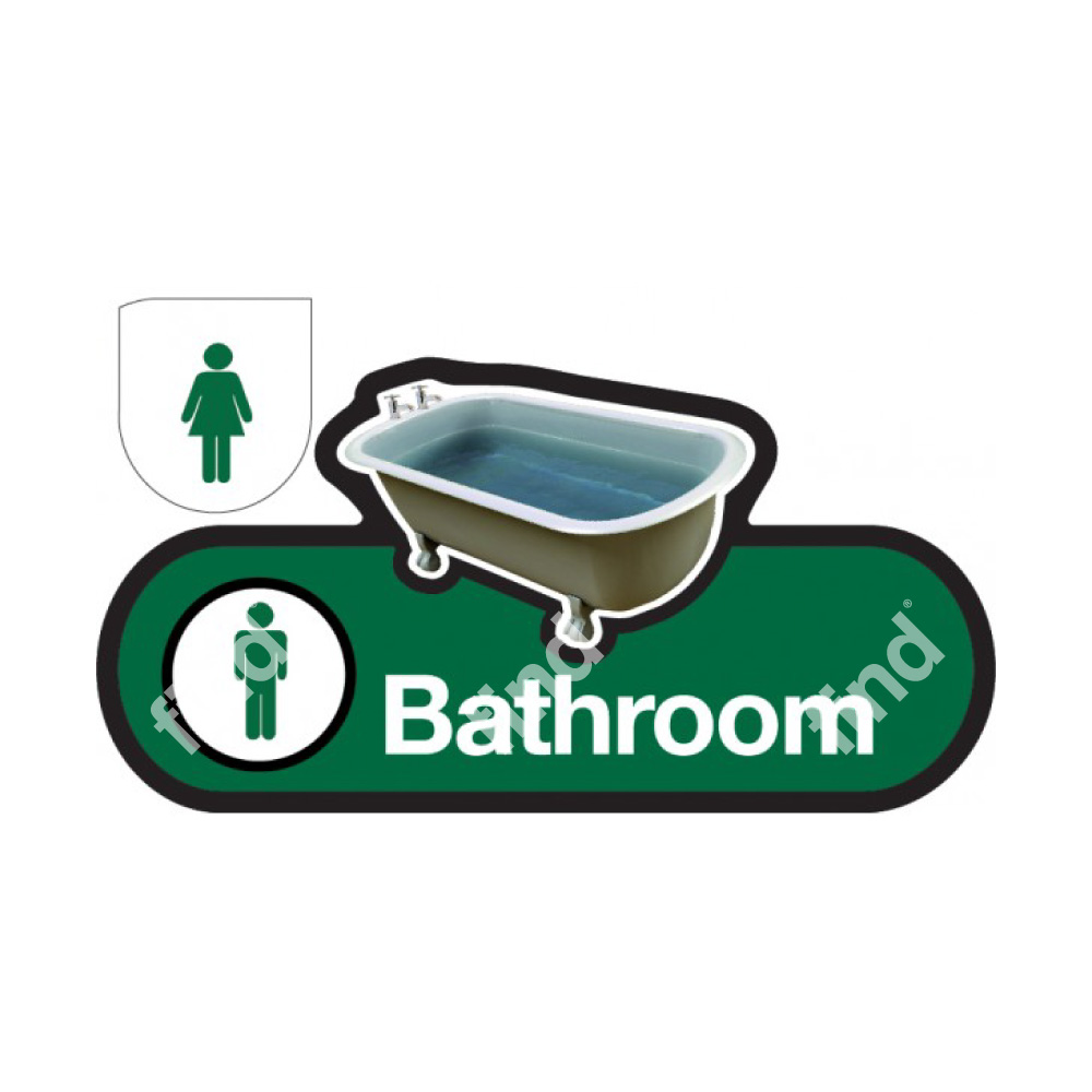 Bathroom Sign - Interchangeable - Image 2