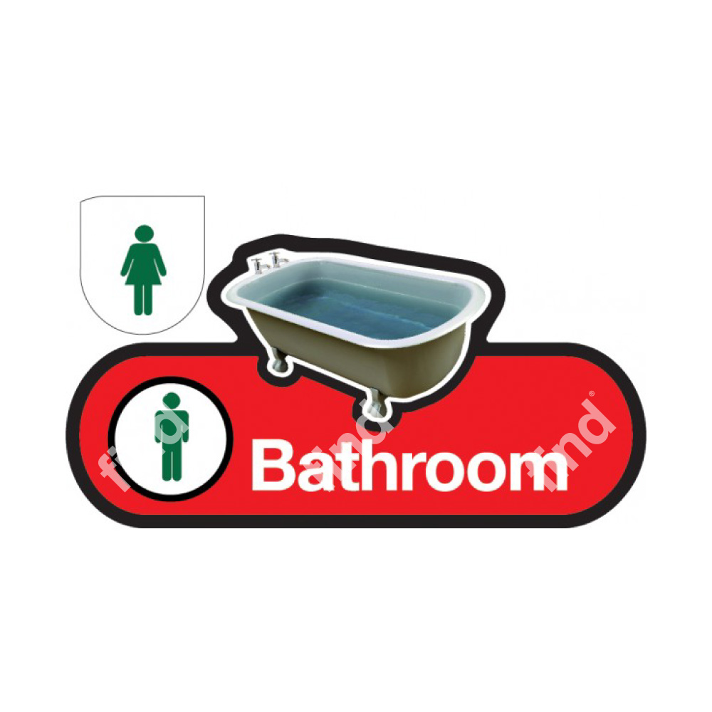 Bathroom Sign - Interchangeable - Image 3