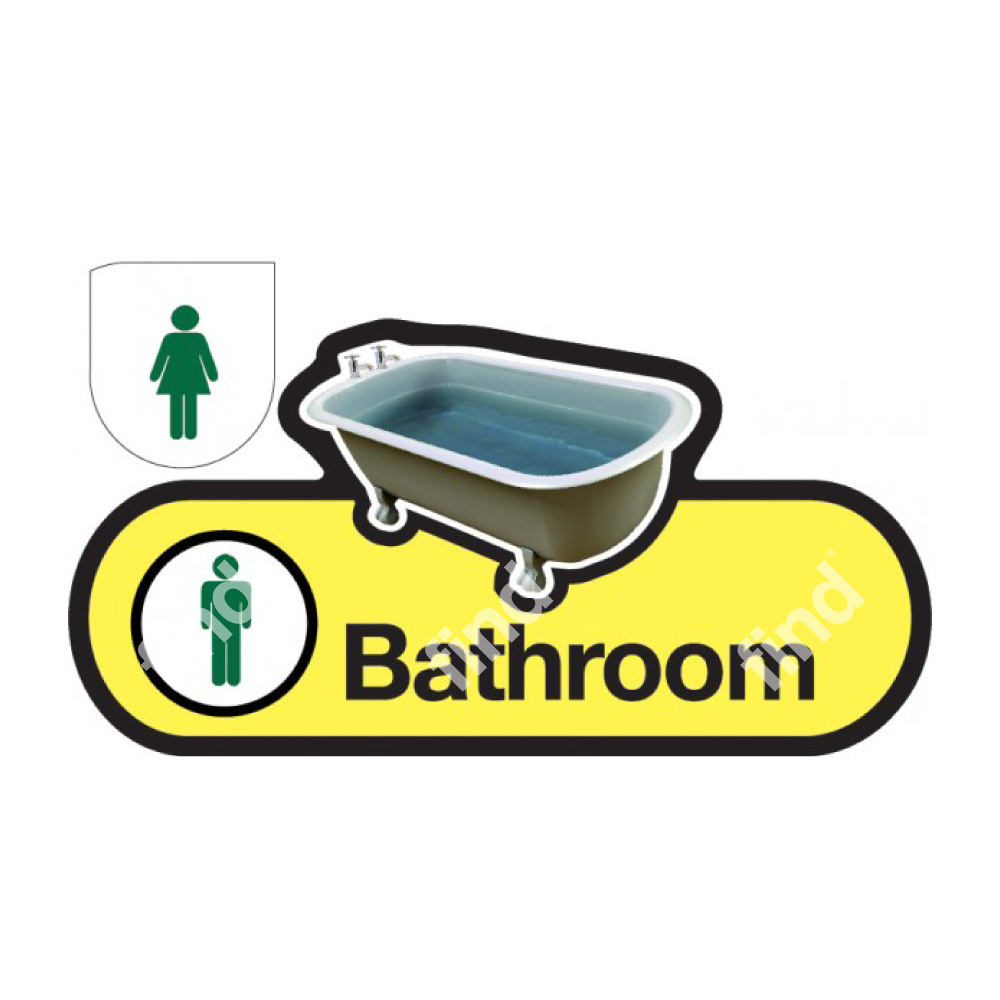 Bathroom Sign - Interchangeable - Image 4