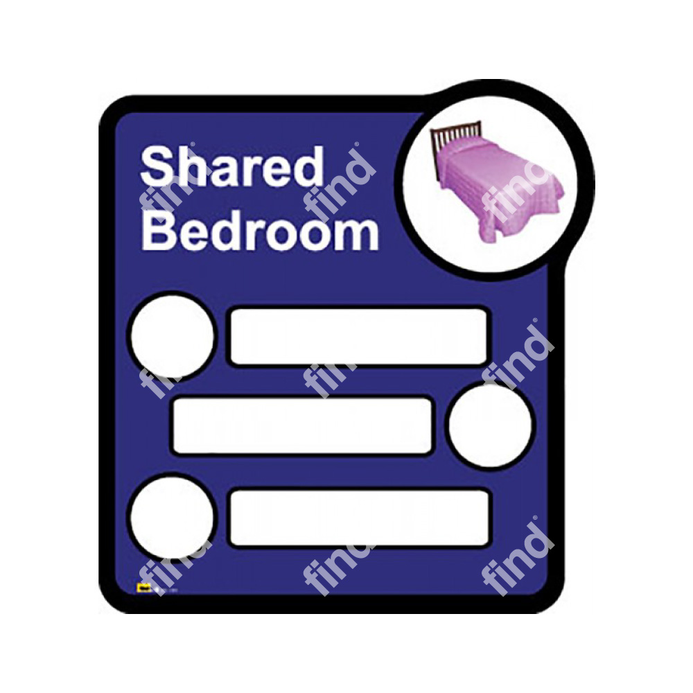 Bedroom Sign for Three Sharing - Image 4
