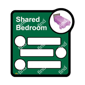 Bedroom Sign for Three Sharing