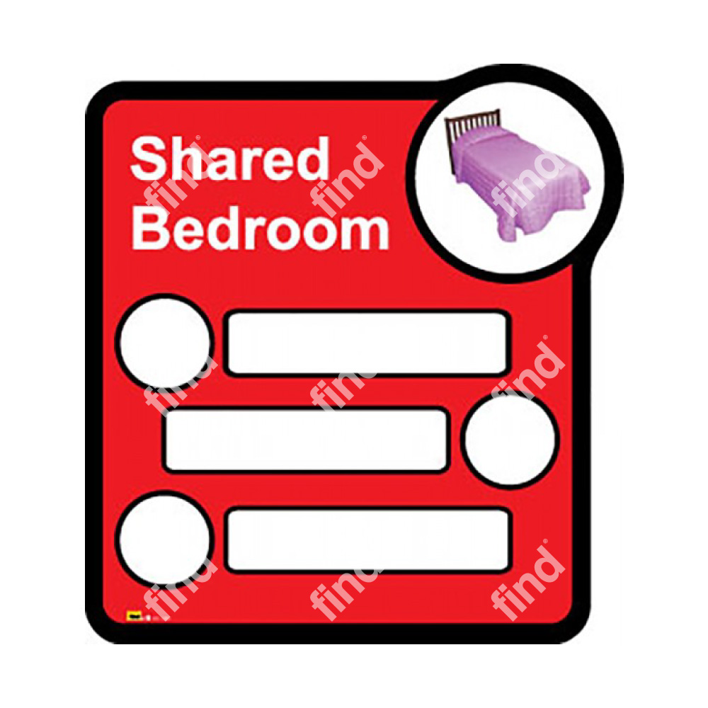 Bedroom Sign for Three Sharing - Image 2