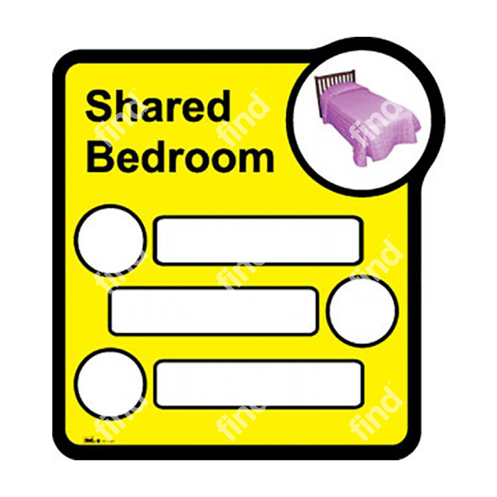 Bedroom Sign for Three Sharing - Image 3