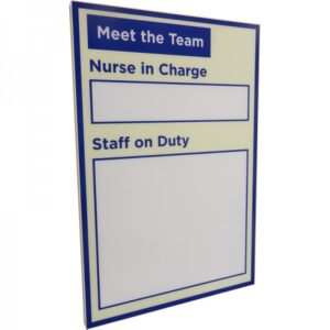 Staff on Duty Dry-Wipe Display Board
