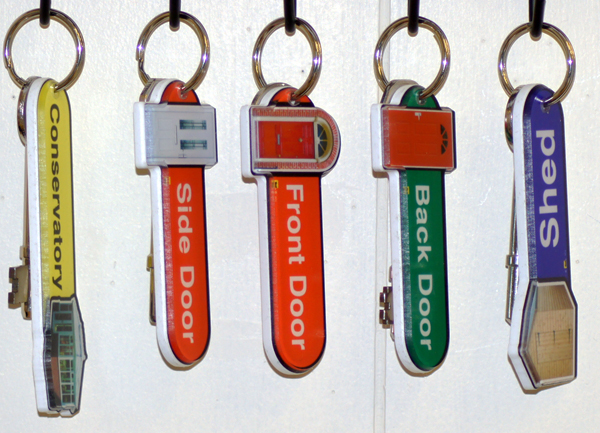 Key Fob with Labels and Key Ring - Image 11