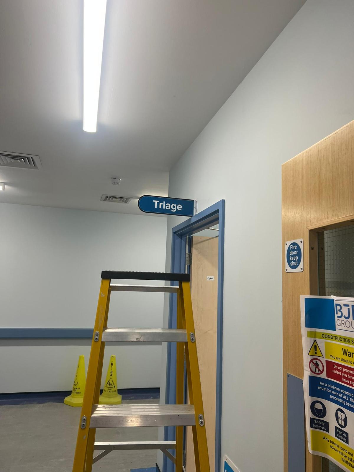 Triage Flag Sign for Dementia Friendly Environments