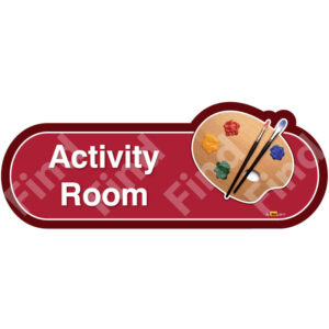 Vintage Activity Room Sign