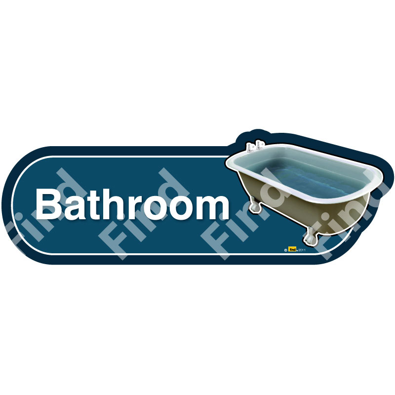 Vintage Bathroom Sign - Image 4