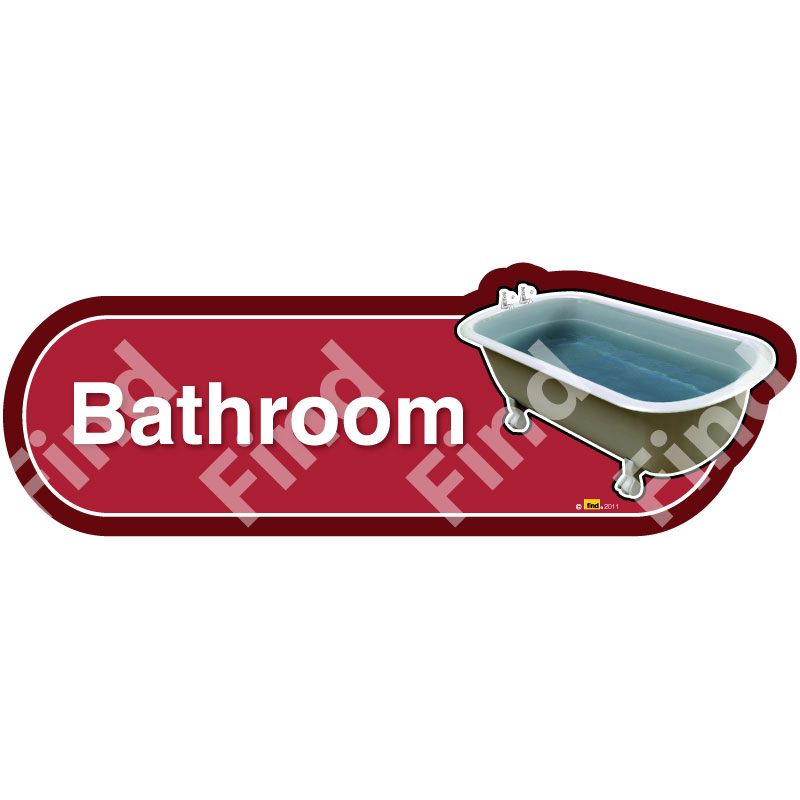 Vintage Bathroom Sign - Image 3