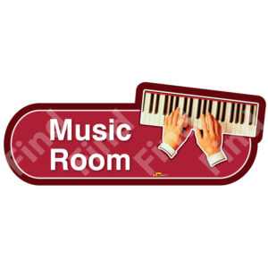 Vintage Music Room Sign