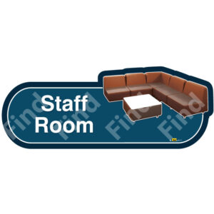 Vintage Staff Room Sign