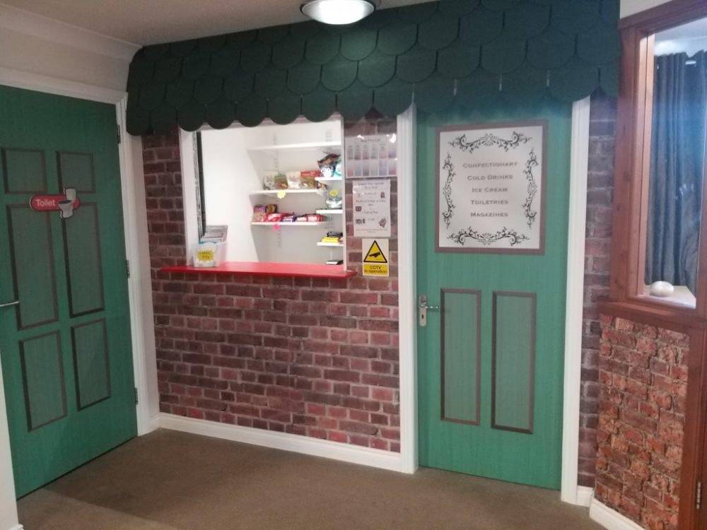 inside shop 